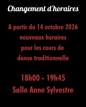 Prochain cours